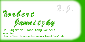 norbert jamnitzky business card